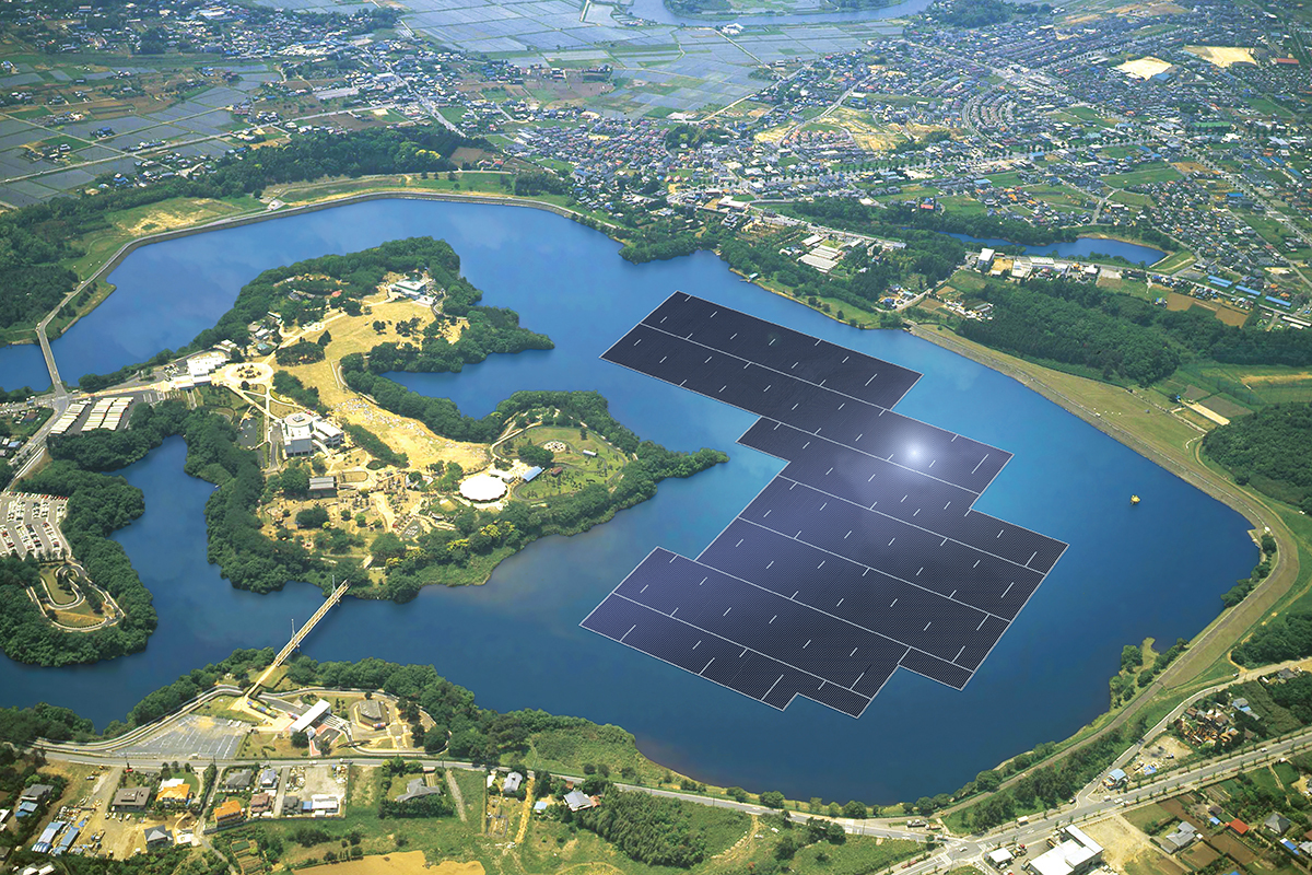 Самая большая в Японии плавающая электростанция