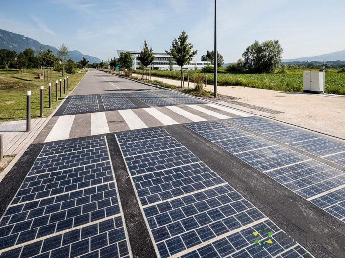 дороги из солнечных батарей