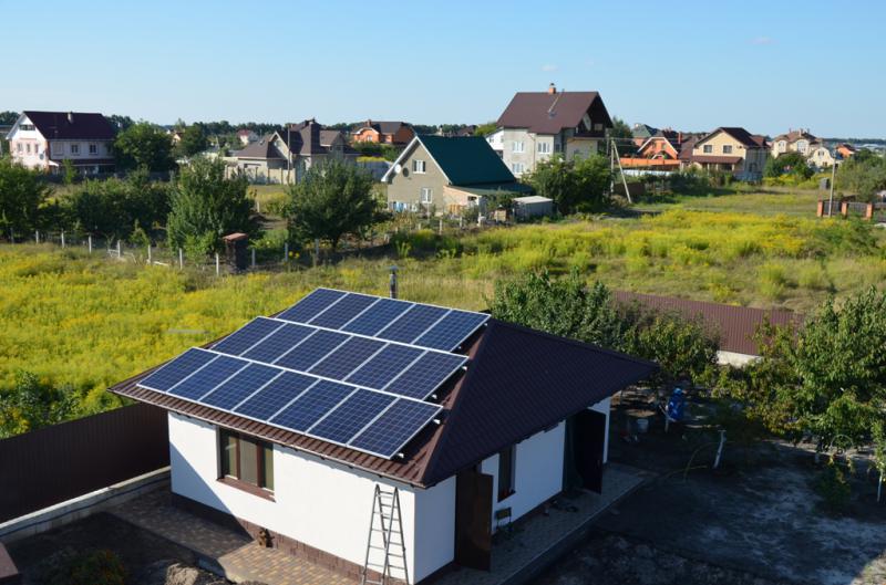 Солнечная установка 5 кВт, готовый объект, Большая Александровка, Украина.