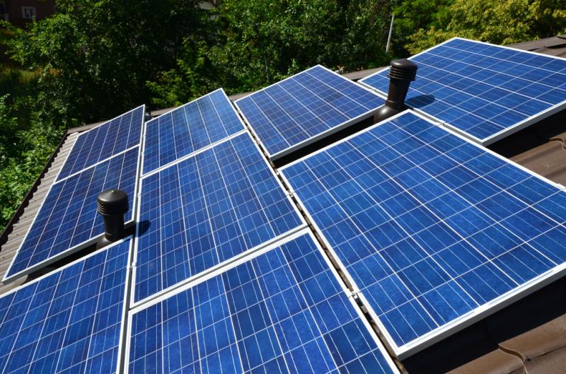 Сетевая солнечная установка 10 кВт, в Буче. Компания Utem Solar, Украина.