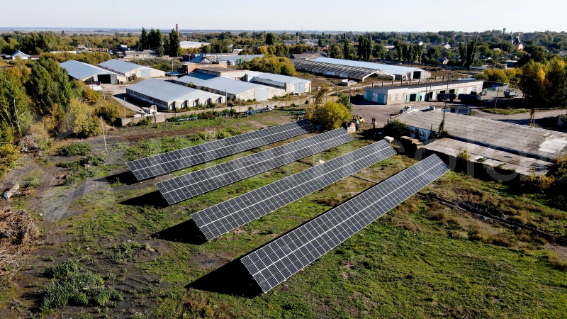 Солнечная станция 150 кВт для сельскохозяйственного предприятия, Харьковская область