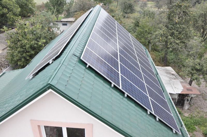 Солнечная установка 10 кВт, готовый объект, компания Utem Solar, Украина.