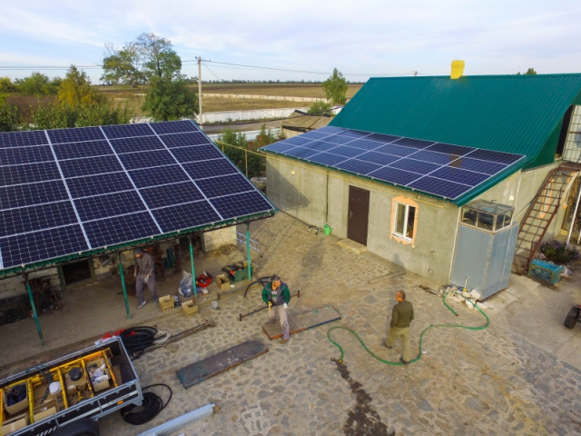Солнечная электростанция мощностью 30 кВт под зеленый тариф в г. Днепр