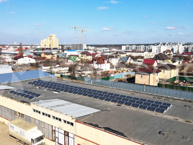 Сонячна електростанція для виробничого підприємства потужністю 27 кВт в м. Києві