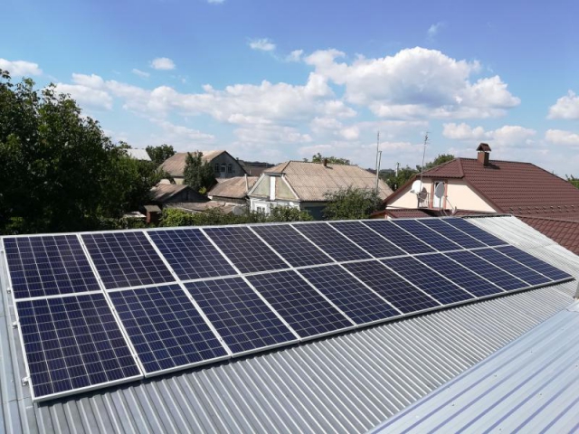 Солнечная сетевая станция 30 кВт под Зеленый тариф в г. Сокиряны, Черновицкая область
