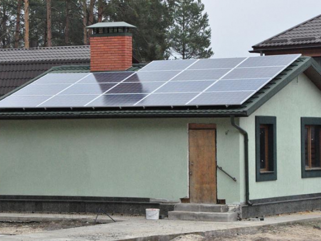 Сетевая солнечная установка 15 кВт в с. Нещеров, Киевская область