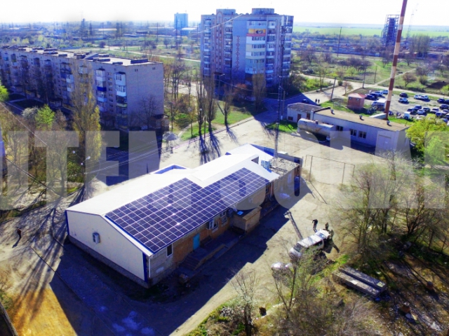 Сонячна станція для юридичної особи з метою економії електроенергії в продуктовому магазині (Токмак, Запорізька область)