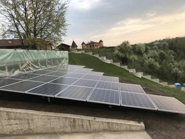 Сетевая солнечная электростанция 7 кВт в Обуховском районе, Киевская область