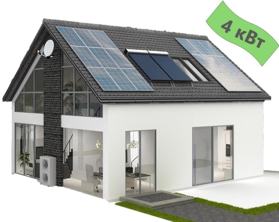 Солнечная электростанция 4 кВт для дома