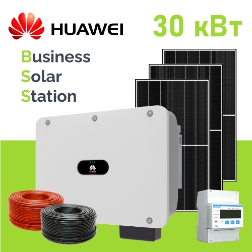 Сонячна електростанція Huawei 30 кВт під власне споживання