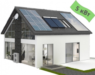 Солнечная электростанция для дома 5 кВт